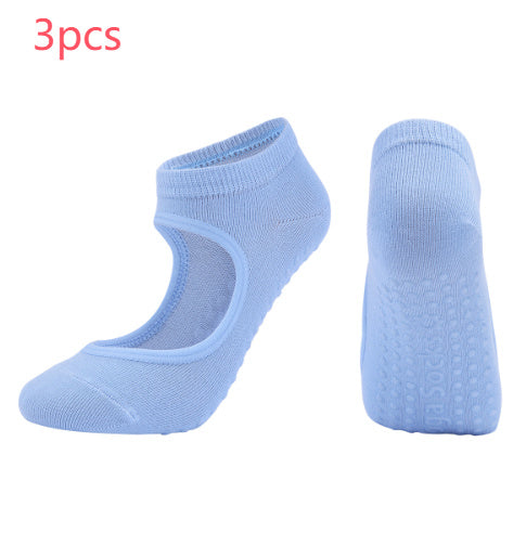 PurePose Combed Cotton Yoga Socks – Sweat-Absorbing Athletic Fit