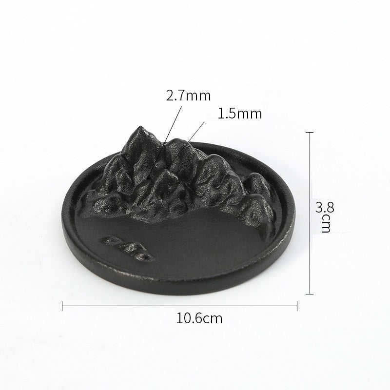 ZenFlow Handmade Ceramic Backflow Incense Burner – Chinese Style Tai Chi & Mountain Designs