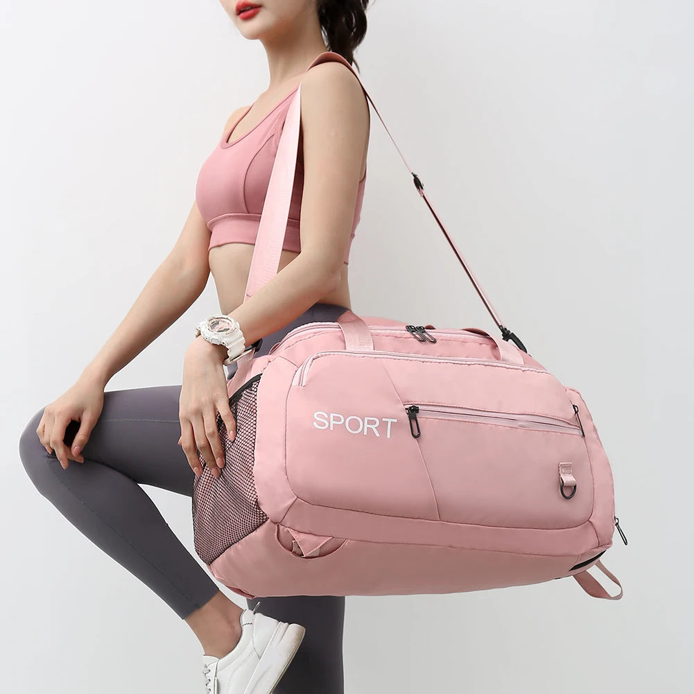 AeroTrek Waterproof Travel & Gym Bag – Unisex Oxford Duffel with Shoe Compartment