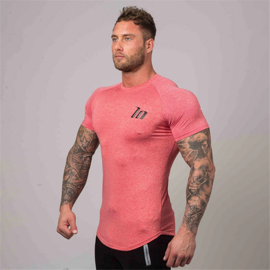 Quick dry tight Sport Men Short Sleeves