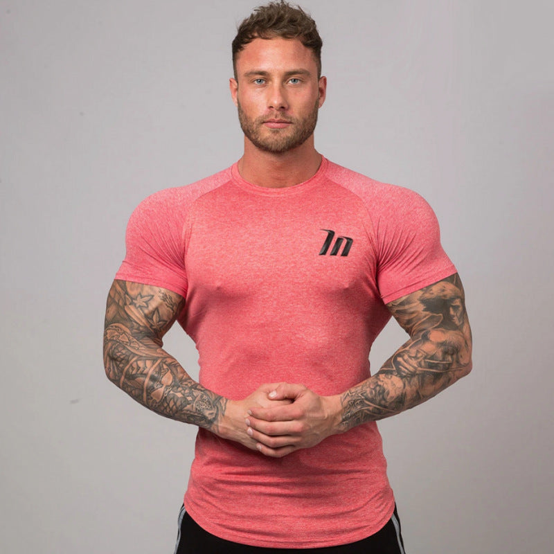 Quick dry tight Sport Men Short Sleeves