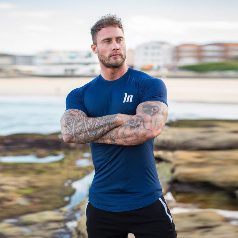 Quick dry tight Sport Men Short Sleeves