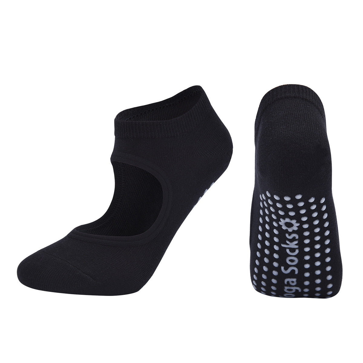 PurePose Combed Cotton Yoga Socks – Sweat-Absorbing Athletic Fit