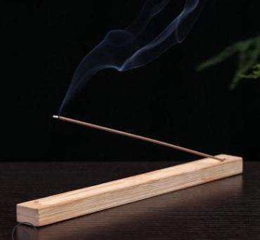 Bamboo Incense Holder Board – Minimalist Stick Burner for Sandalwood & Agarwood