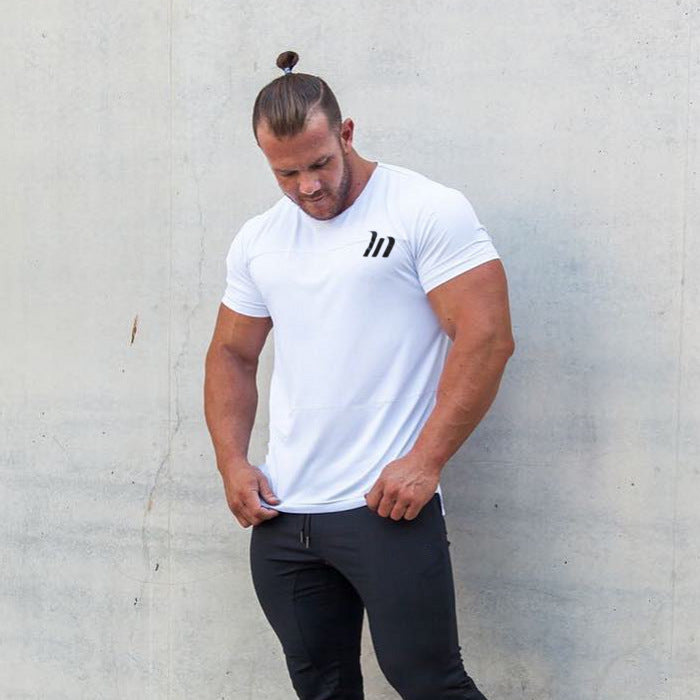 Quick dry tight Sport Men Short Sleeves