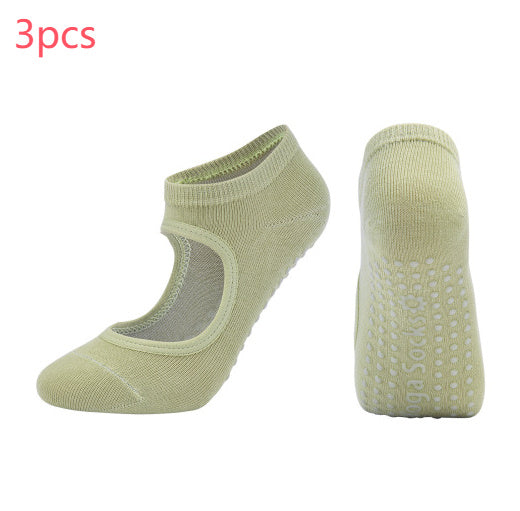 PurePose Combed Cotton Yoga Socks – Sweat-Absorbing Athletic Fit