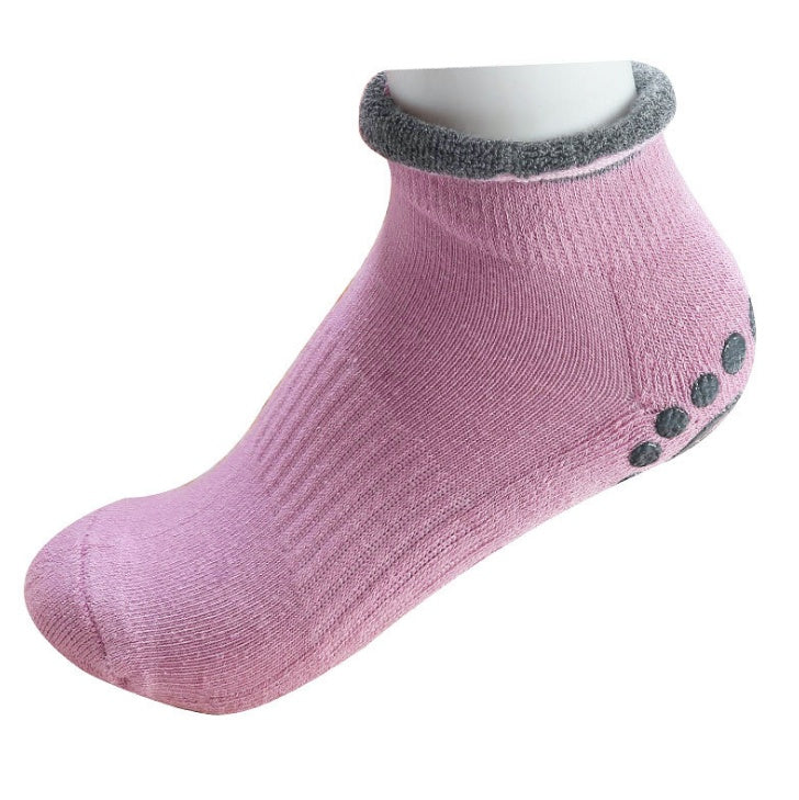 GripFlow Non-Slip Yoga Socks – Breathable Cotton Floor Socks with Silicone Grips