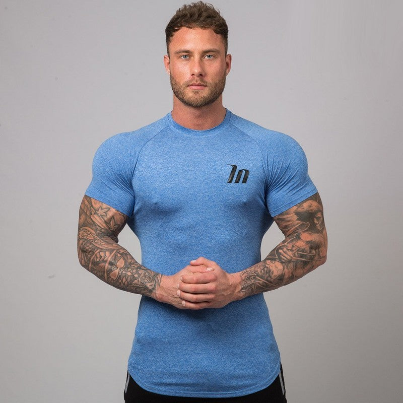 Quick dry tight Sport Men Short Sleeves
