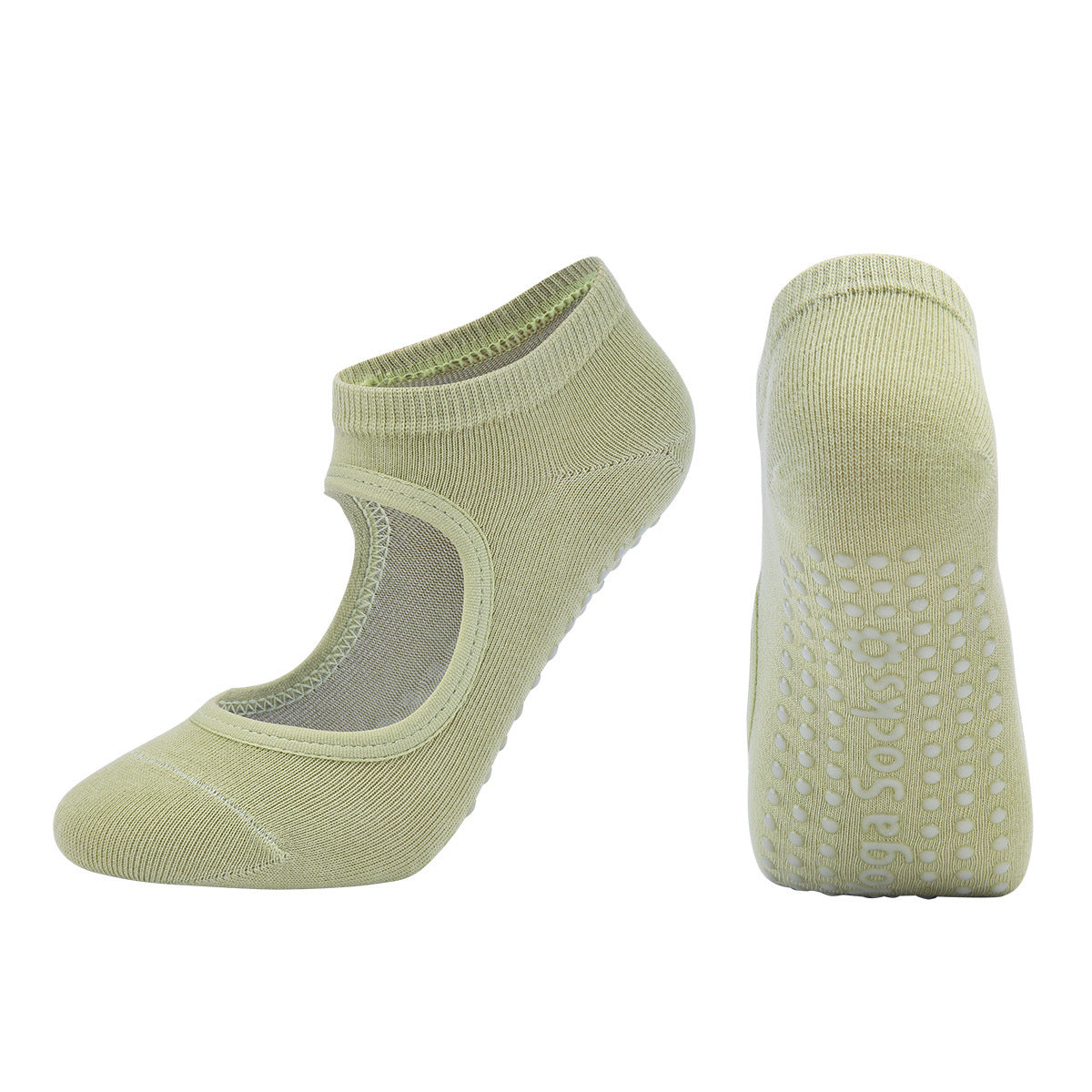 PurePose Combed Cotton Yoga Socks – Sweat-Absorbing Athletic Fit