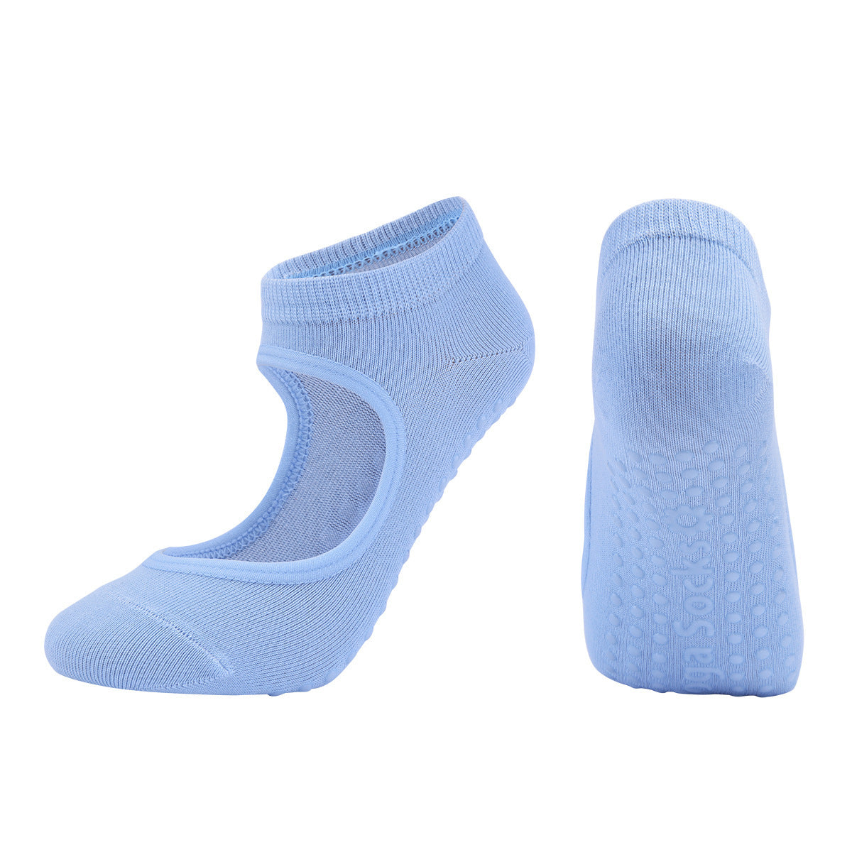 PurePose Combed Cotton Yoga Socks – Sweat-Absorbing Athletic Fit