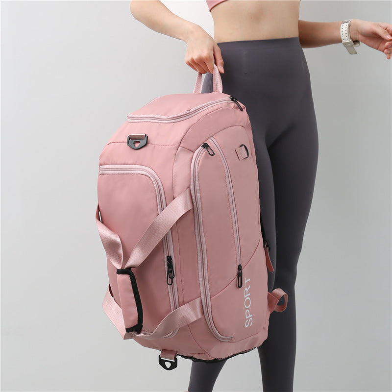 AeroTrek Waterproof Travel & Gym Bag – Unisex Oxford Duffel with Shoe Compartment