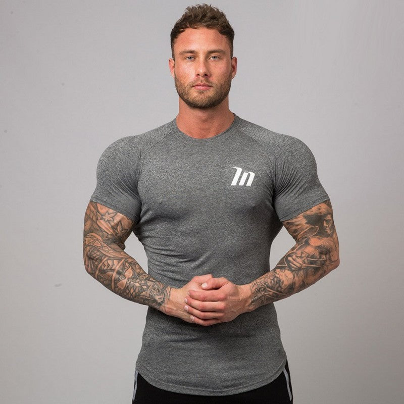 Quick dry tight Sport Men Short Sleeves