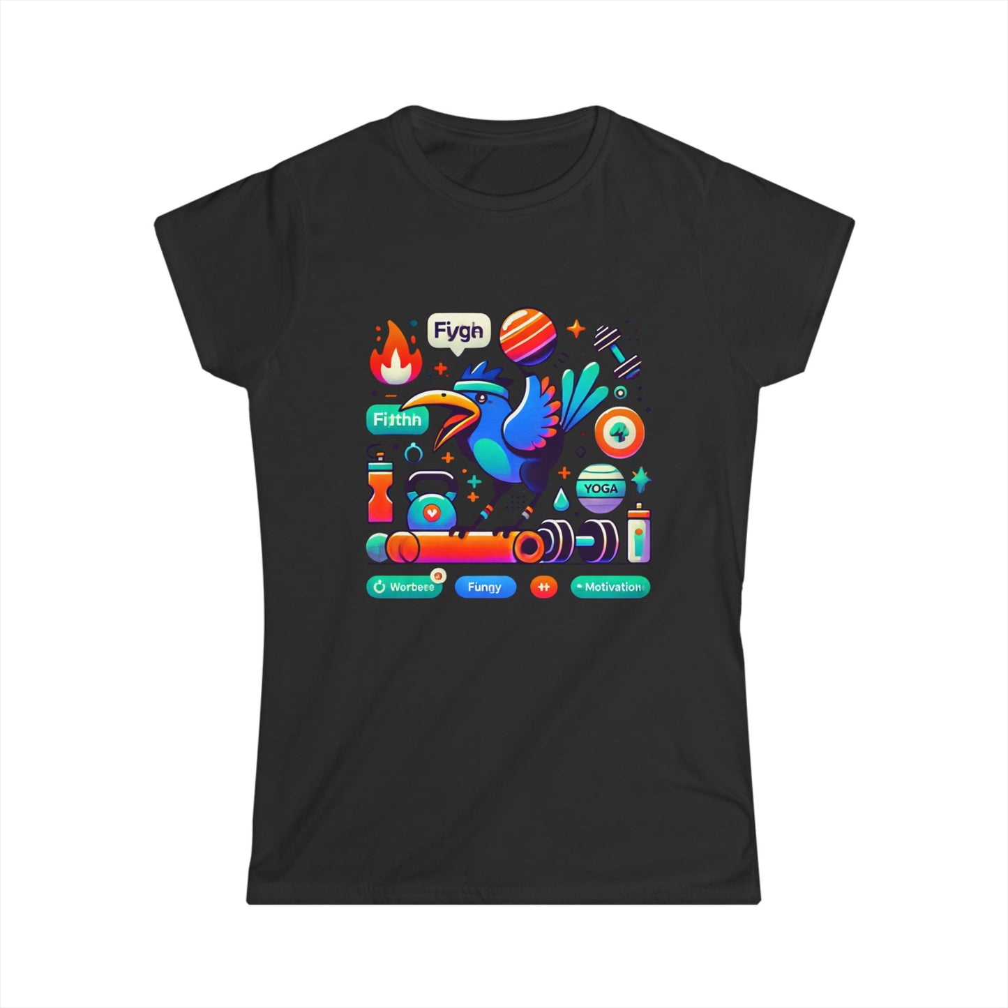 Women's Motivational Graphic Tee – Fun & Comfy Workout Shirt