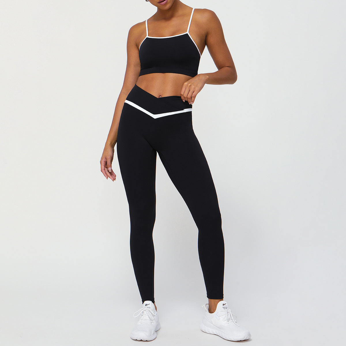 Women’s 2-Piece Fitness Set – Shorts or Trousers