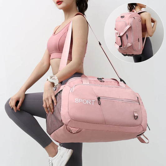 AeroTrek Waterproof Travel & Gym Bag – Unisex Oxford Duffel with Shoe Compartment