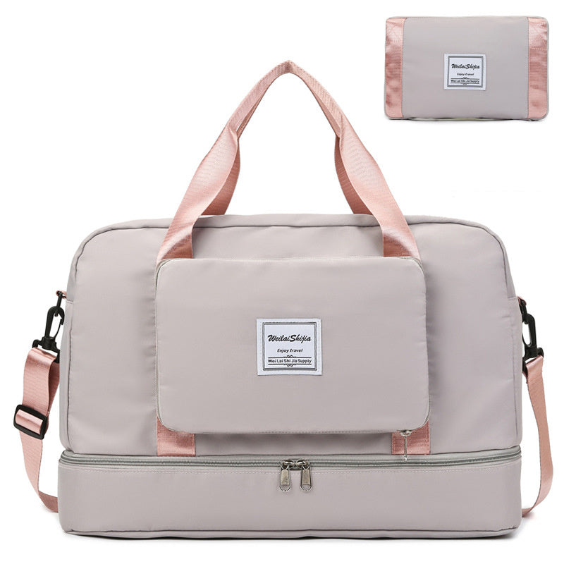 SwiftPack Foldable Duffel – Lightweight Travel & Gym Tote for Women