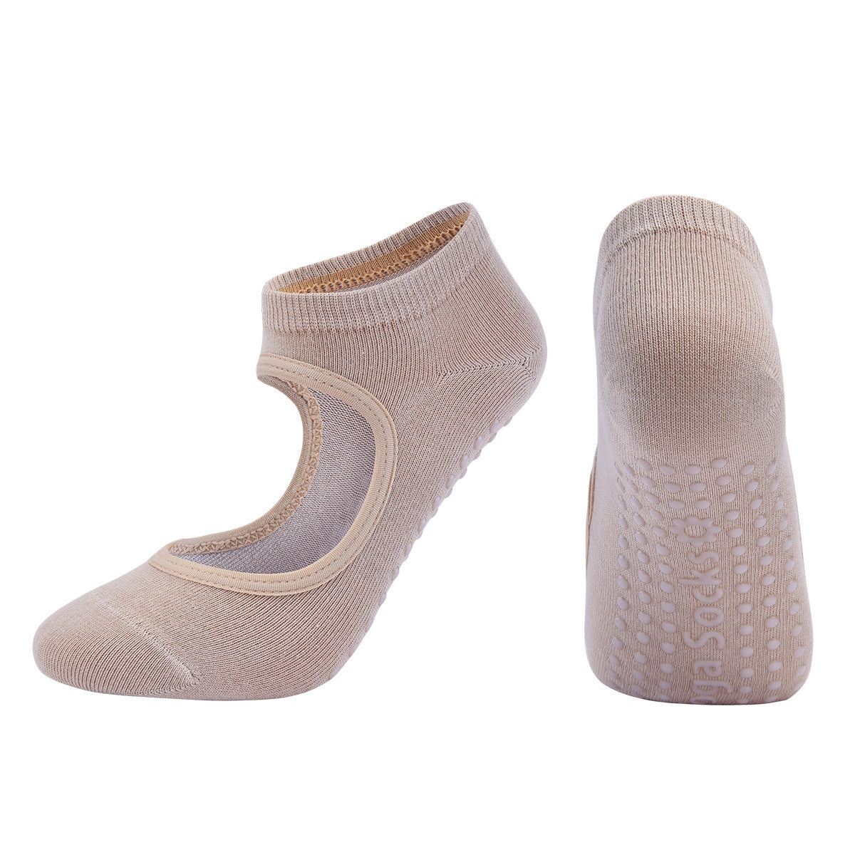 PurePose Combed Cotton Yoga Socks – Sweat-Absorbing Athletic Fit