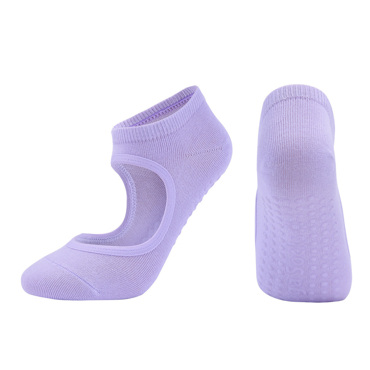 PurePose Combed Cotton Yoga Socks – Sweat-Absorbing Athletic Fit