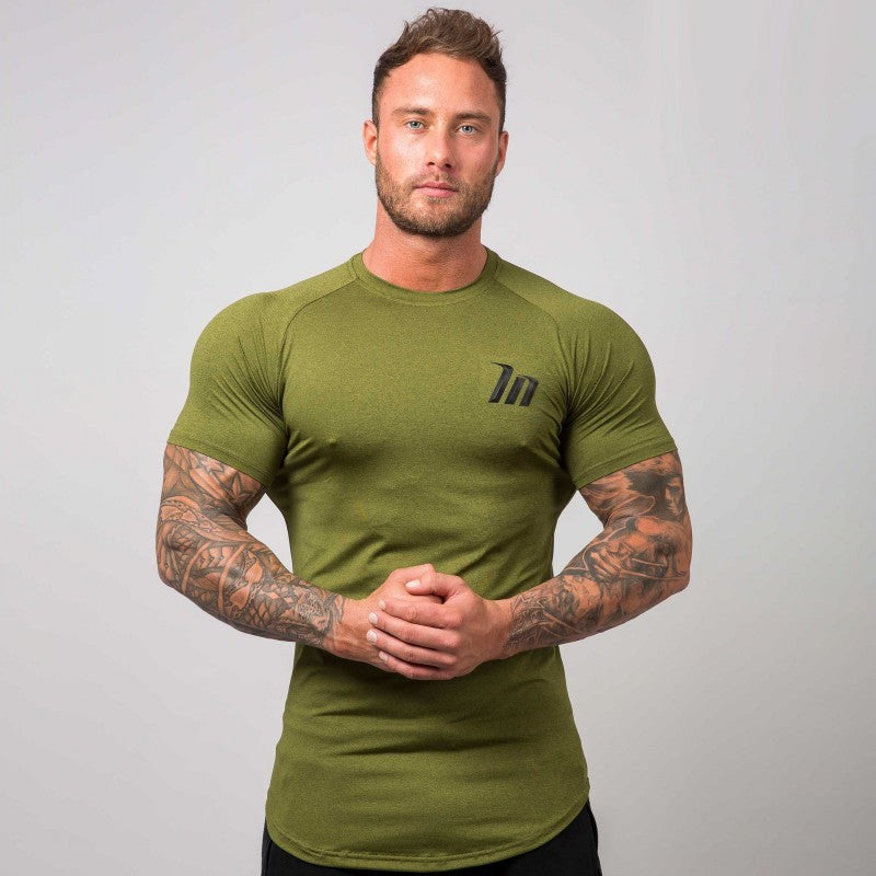 Quick dry tight Sport Men Short Sleeves