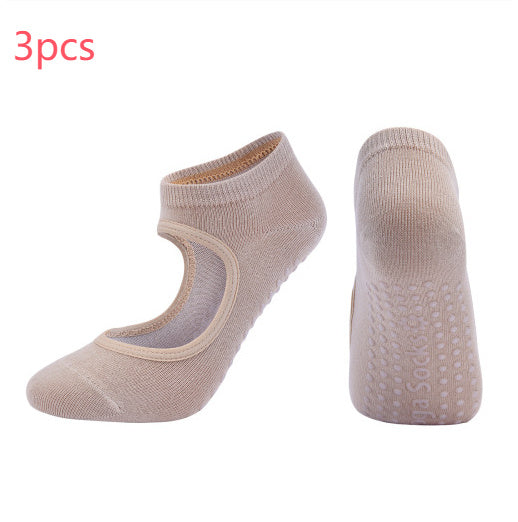PurePose Combed Cotton Yoga Socks – Sweat-Absorbing Athletic Fit