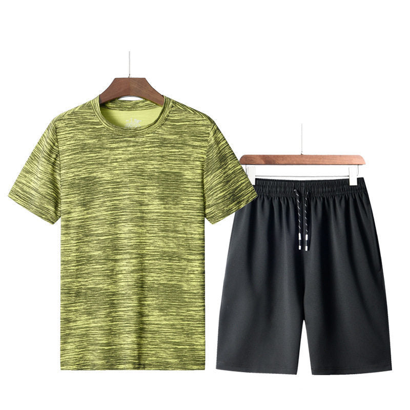 ActiveForm Men’s Seamless Running Set – Slim Fit T-Shirt & Shorts