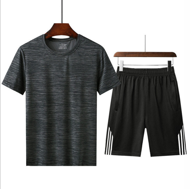 ActiveForm Men’s Seamless Running Set – Slim Fit T-Shirt & Shorts