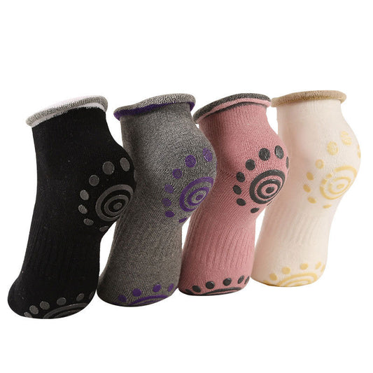 GripFlow Non-Slip Yoga Socks – Breathable Cotton Floor Socks with Silicone Grips