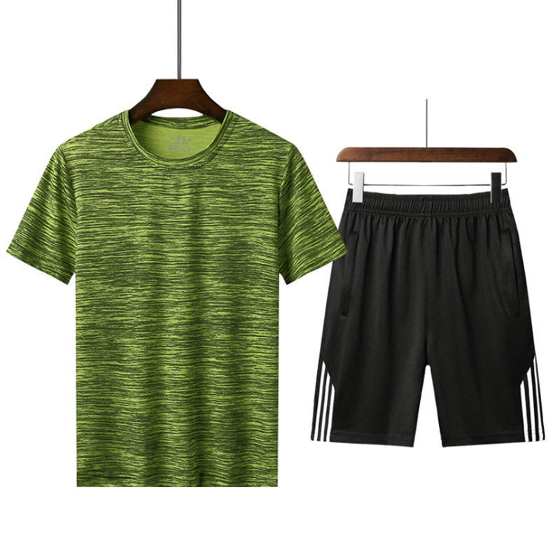 ActiveForm Men’s Seamless Running Set – Slim Fit T-Shirt & Shorts