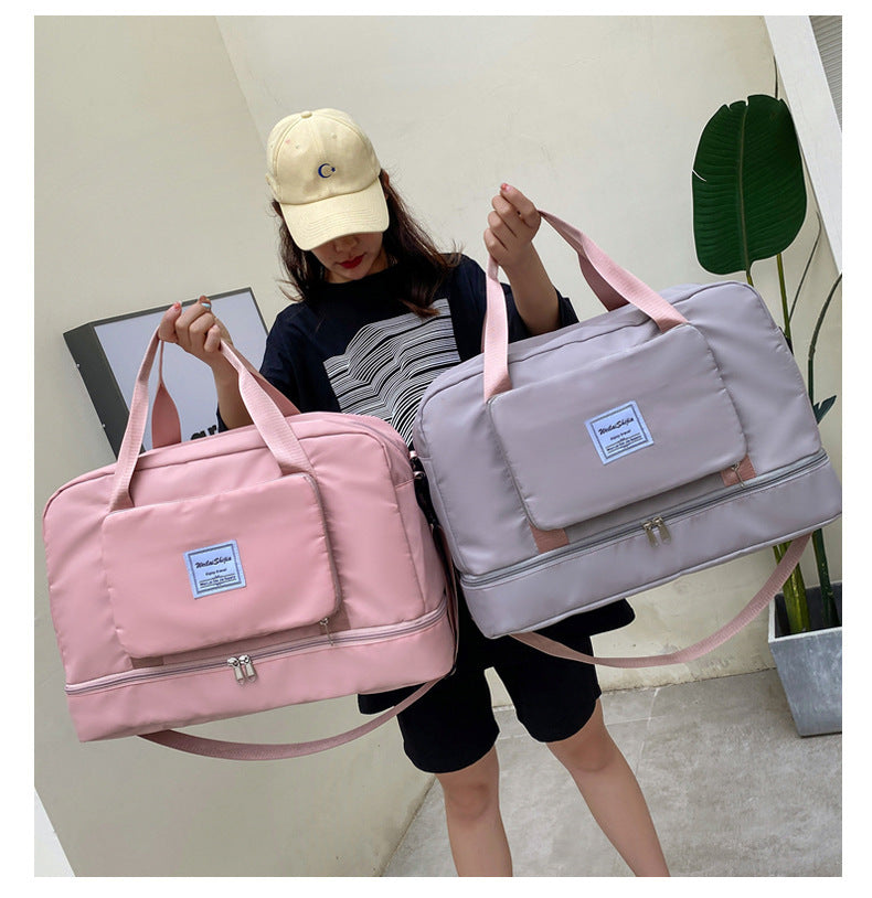 SwiftPack Foldable Duffel – Lightweight Travel & Gym Tote for Women