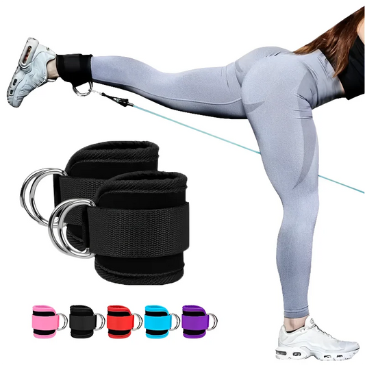 Adjustable Fitness Ankle Straps – Leg Strength Training Accessories for Cable Machines & Gym Workouts