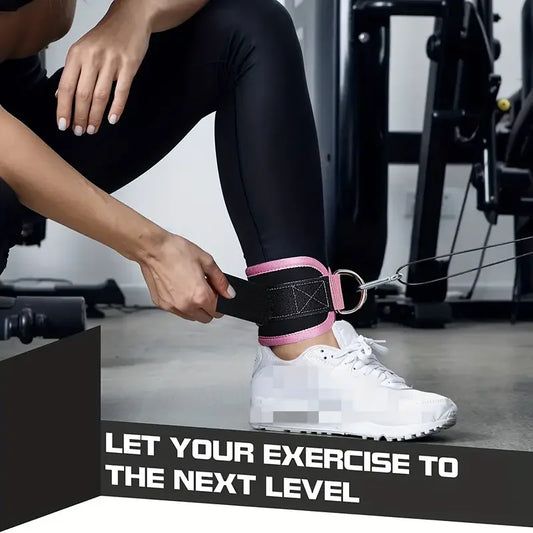 Adjustable Fitness Ankle Straps – Leg Strength Training Accessories for Cable Machines & Gym Workouts