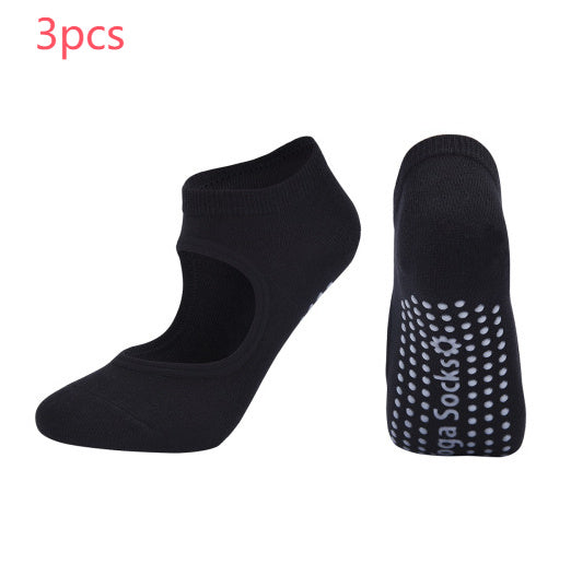 PurePose Combed Cotton Yoga Socks – Sweat-Absorbing Athletic Fit