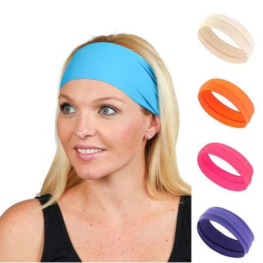 FlexBand Women’s Cotton Sports Headband – Elastic, Sweat-Absorbing Yoga Hair Band