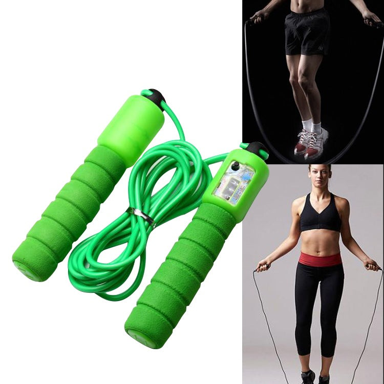 Adjustable Skipping Rope with Counter – Foam Handle, Anti-Wear, High-Speed Bearing
