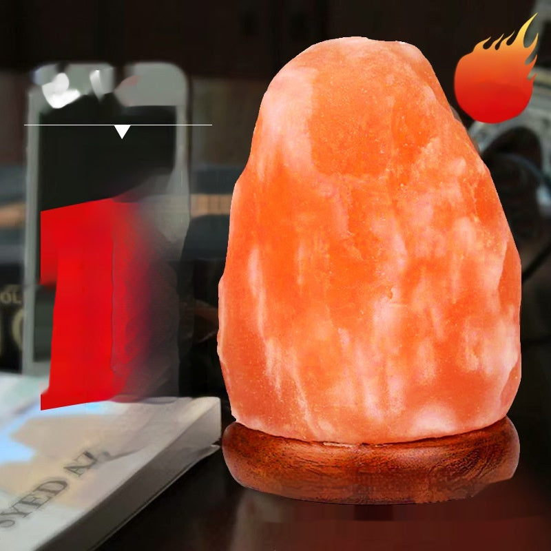 Natural Crystal Salt USB Lamp – Warm White & Colorful LED Glow