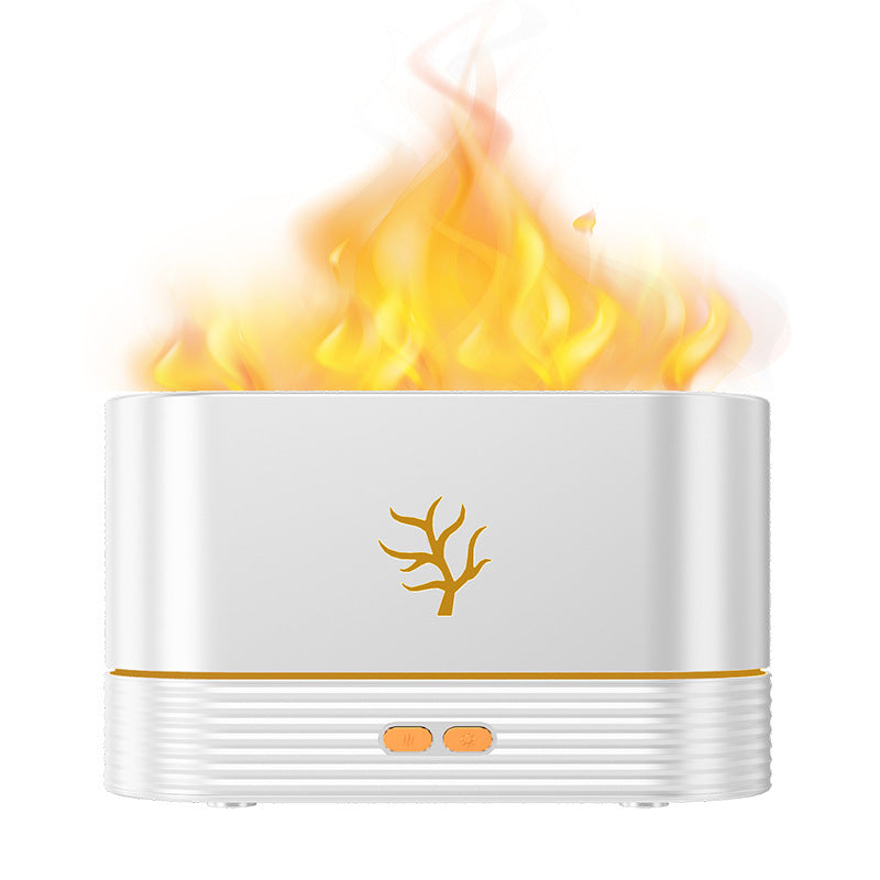 Flame Aroma Diffuser & Ultrasonic Cool Mist Humidifier – LED Flame Lamp