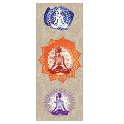 Printed Yoga Mat Towel – Sweat-Absorbent, Non-Slip Fitness Drape
