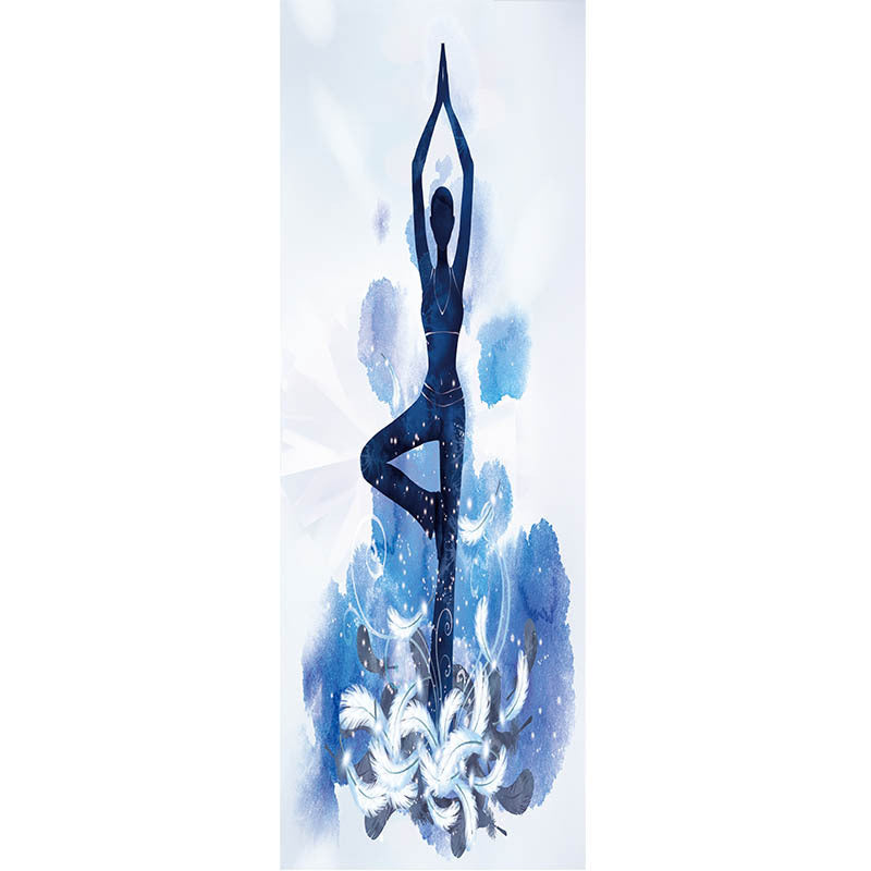 Printed Yoga Mat Towel – Sweat-Absorbent, Non-Slip Fitness Drape