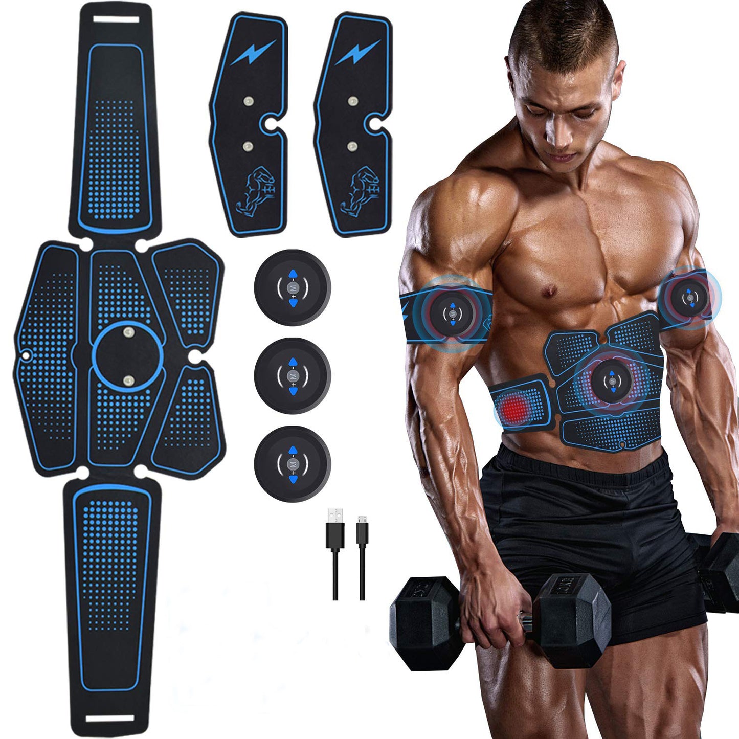 Smart Abdominal Muscle Stimulator – Low-Frequency Pulse Fitness & Massage Device