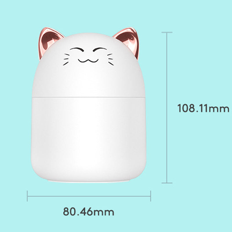 Mini USB Desktop Humidifier – Cute Cat & Tiger Design, 250ml