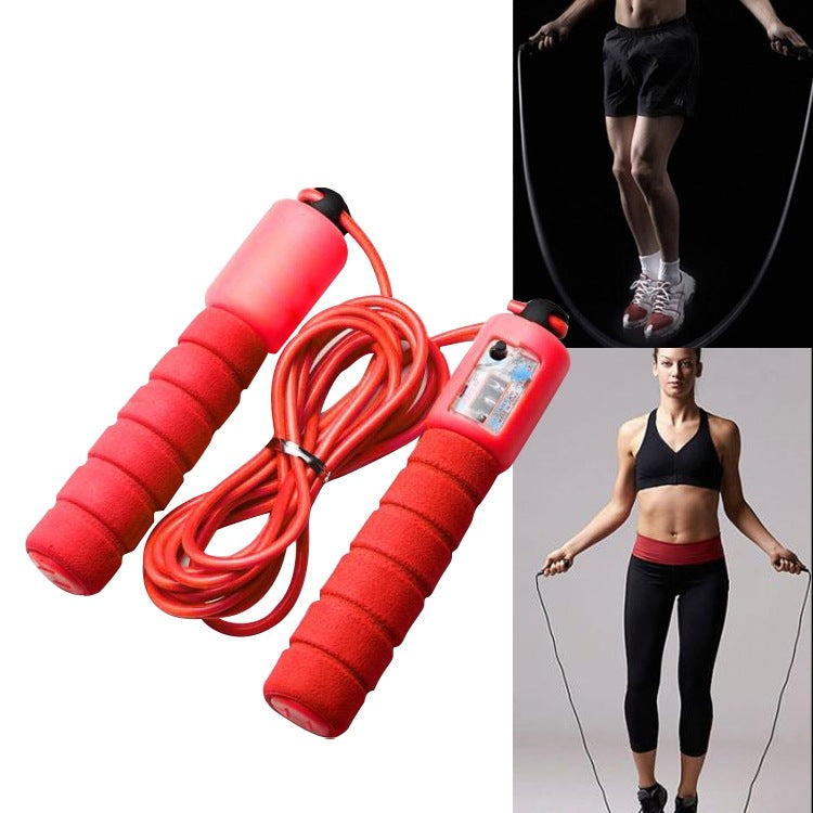 Adjustable Skipping Rope with Counter – Foam Handle, Anti-Wear, High-Speed Bearing