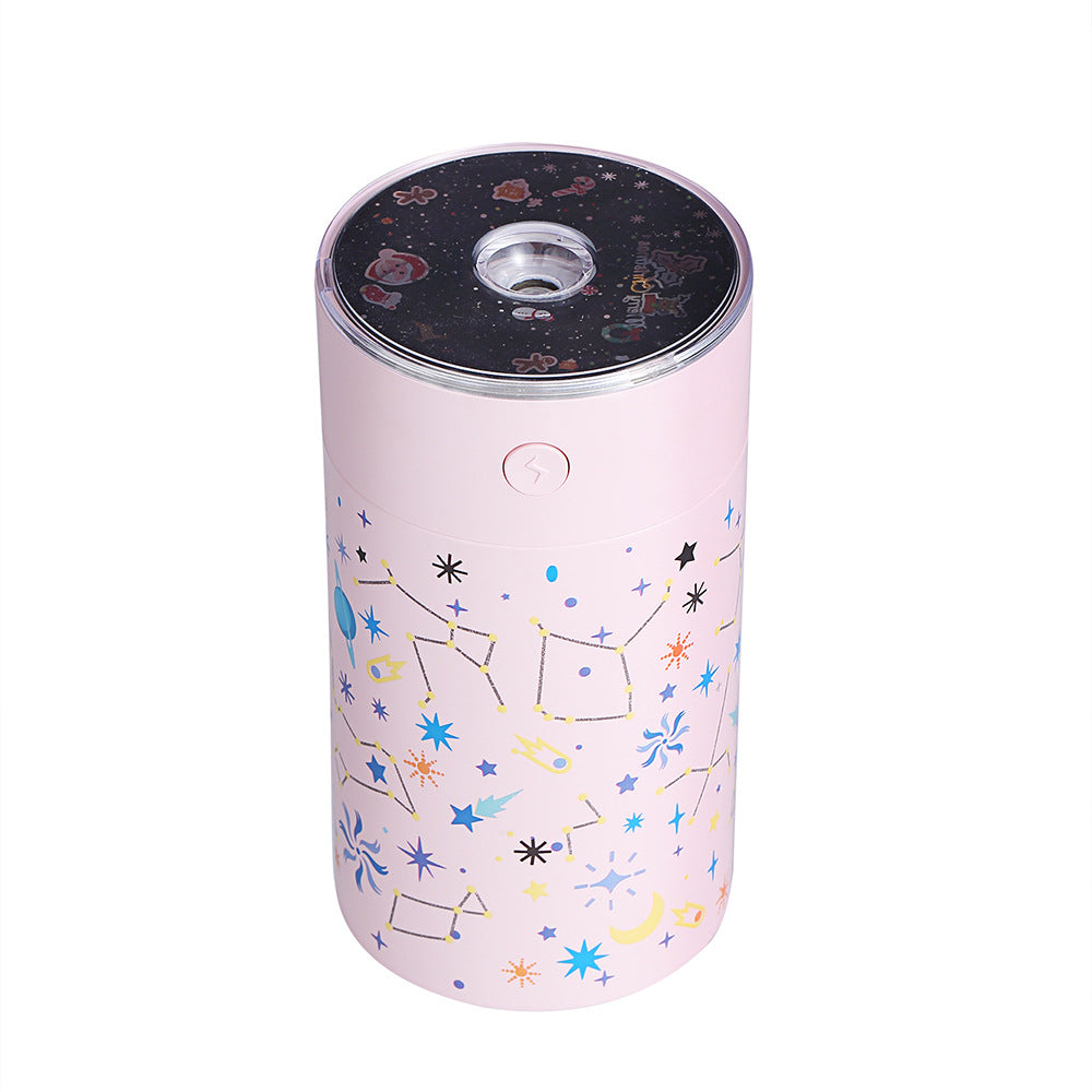 High-Capacity Star Lamp Projector Humidifier – Ultrasonic USB, Quiet & Compact