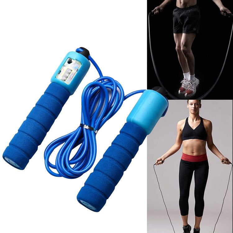 Adjustable Skipping Rope with Counter – Foam Handle, Anti-Wear, High-Speed Bearing