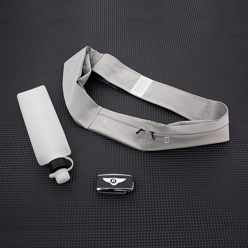 Men’s Running Belt – Marathon Waist Bag with Water Bottle Holder