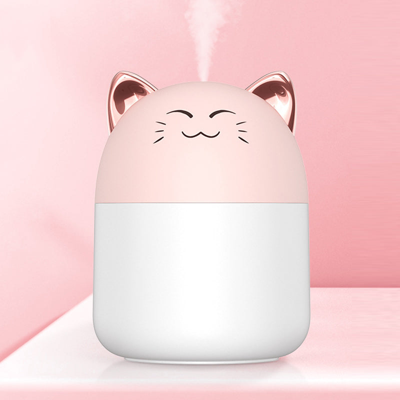 Mini USB Desktop Humidifier – Cute Cat & Tiger Design, 250ml